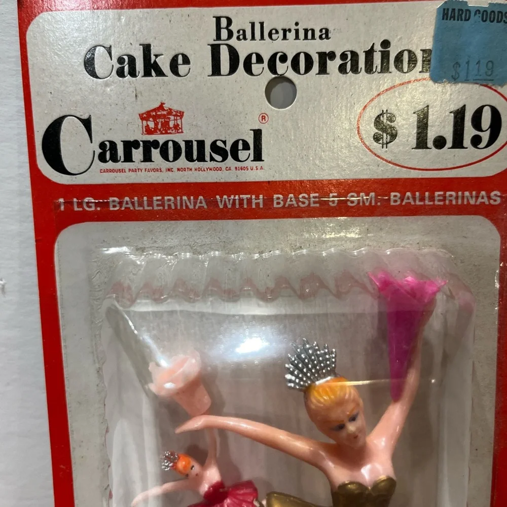 Vintage 1980’s. Ballerina cake topper, NWT.